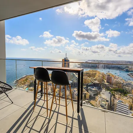 24th Floor Sea View In Mercury Tower St Julians Apartamento *