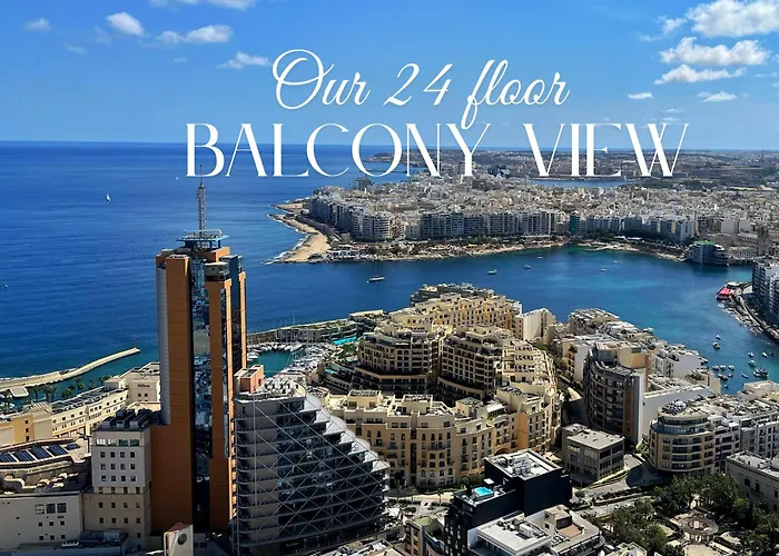 Апартаменты 24th Floor Luxury Sea View Pools Gym & Rooftop I Mercury Tower Сент Джулианс