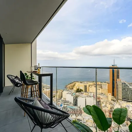 公寓 24th Floor Sea View In Mercury Tower St Julians *